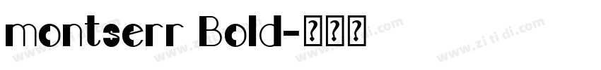 montserr Bold字体转换